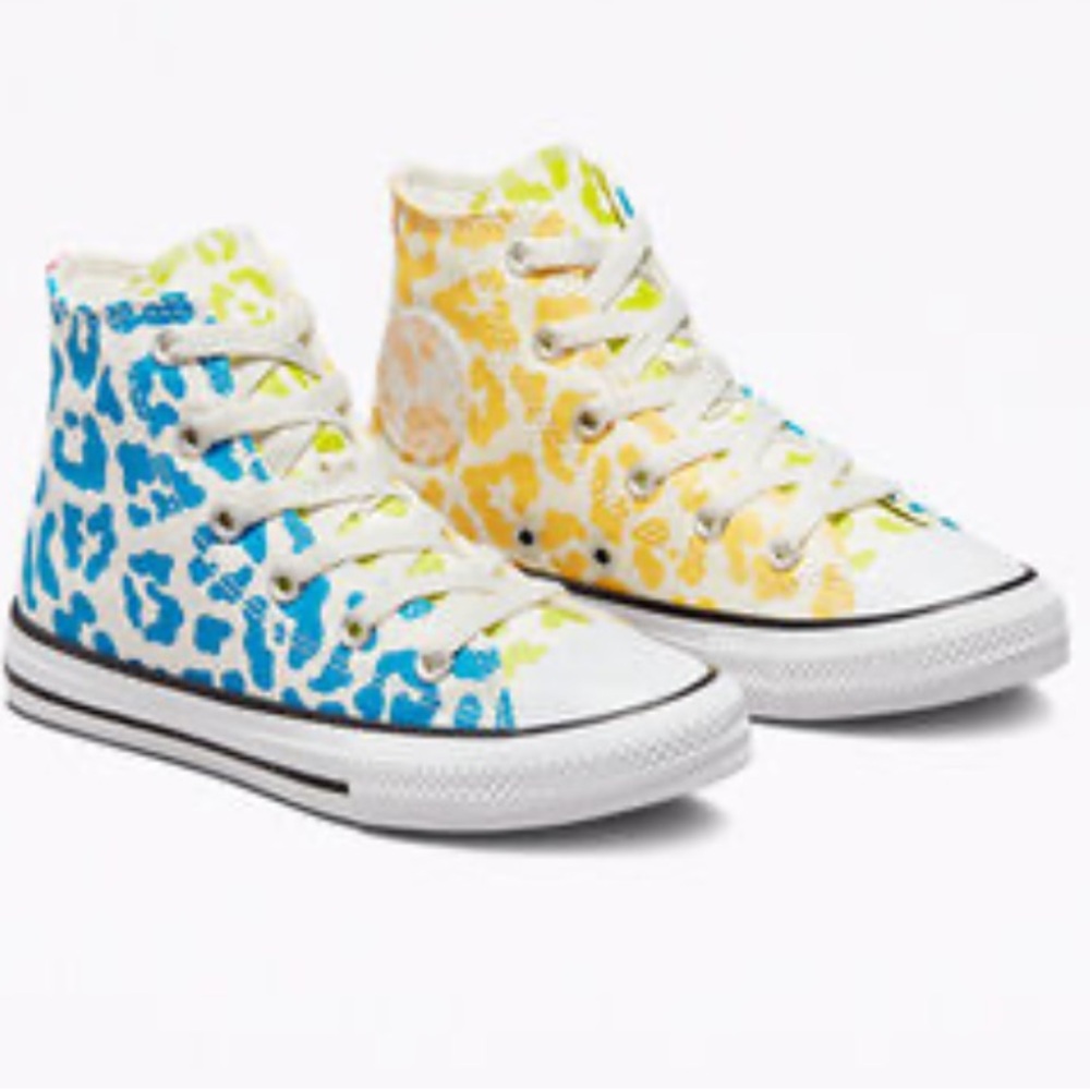 Converse Chuck Taylor All Star Leopard Print High Top Sneakers Multicolor Size 5